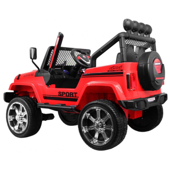 Autko terenowe Raptor Drifter Czerwony + Pilot + Napęd 4x4 + Schowek + Wolny Start + MP3 LED